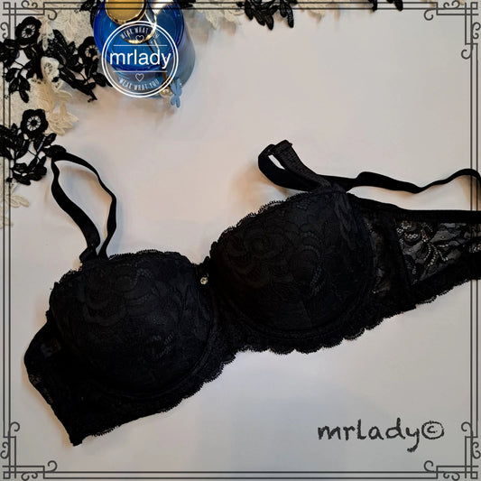 THIN CUP FRONT NET FANCY BRA