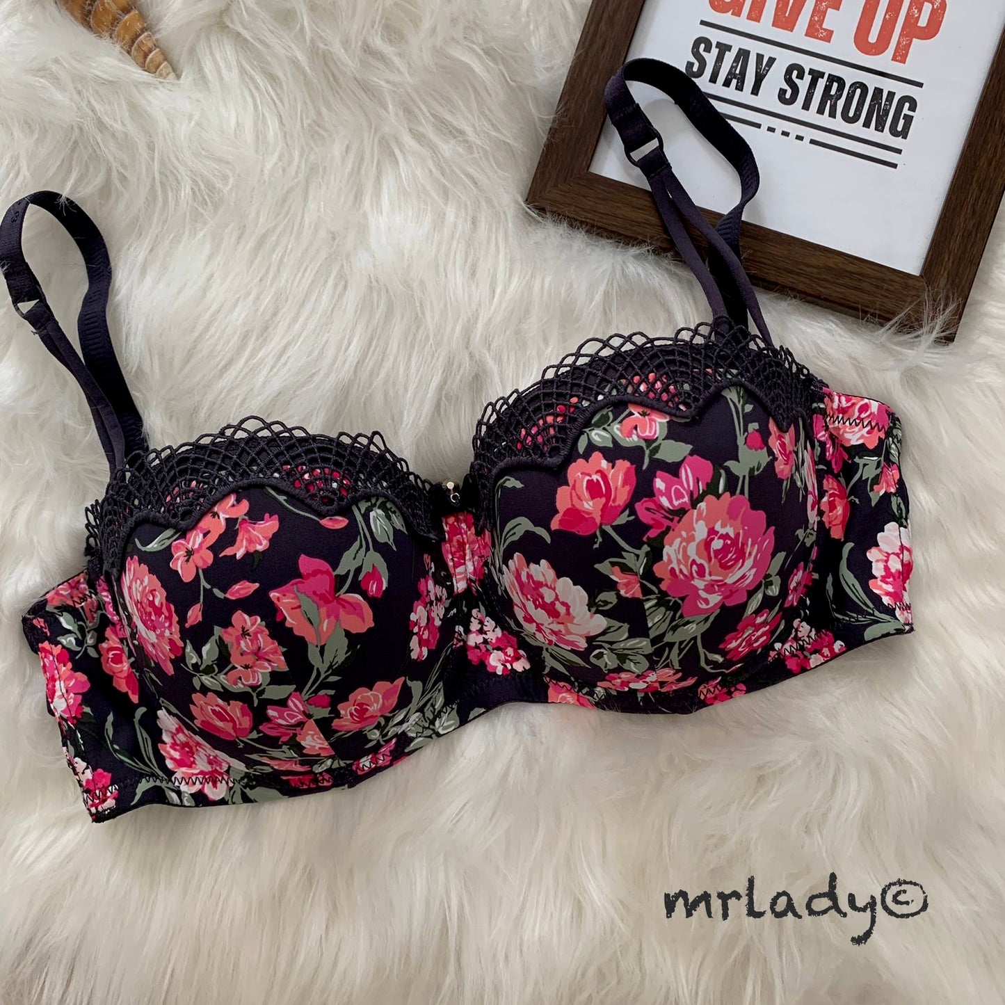 SPRING FLORAL THIN PAD SOFT BRA