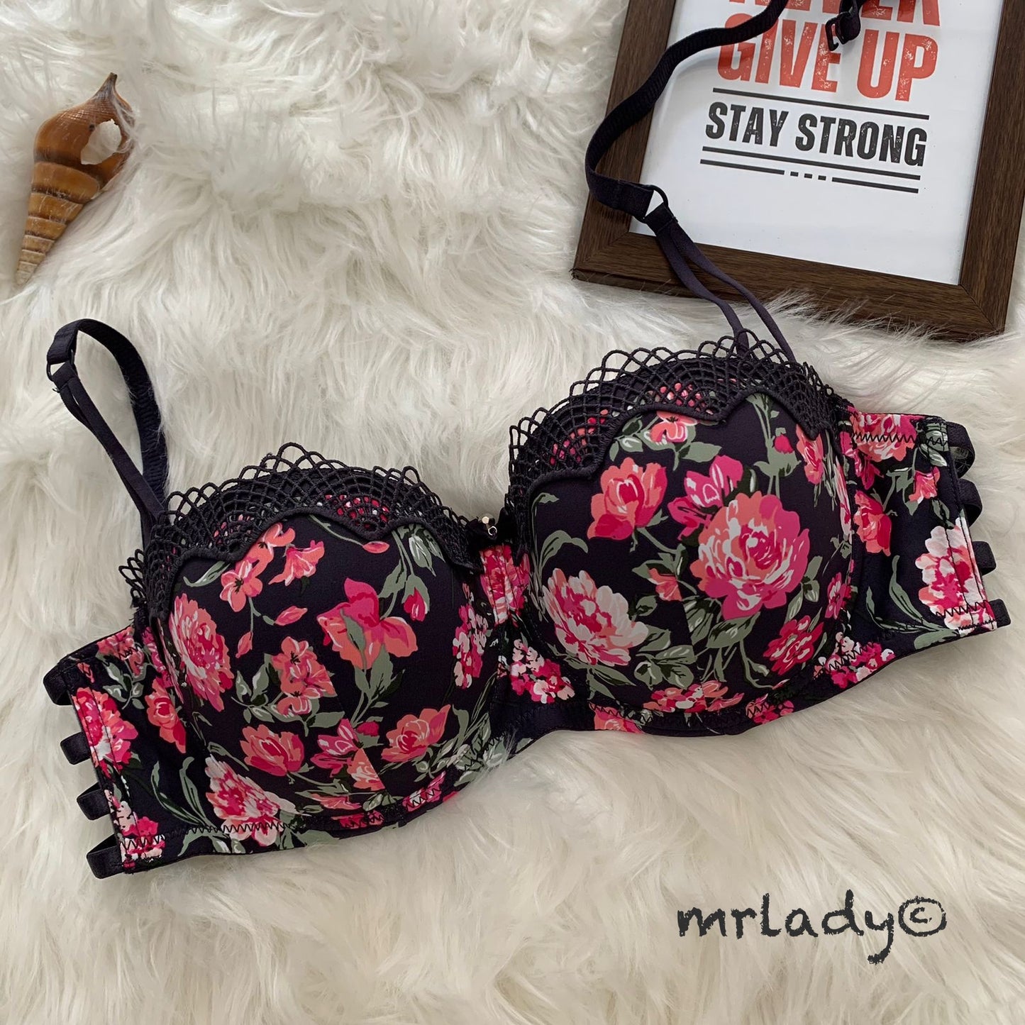 SPRING FLORAL THIN PAD SOFT BRA