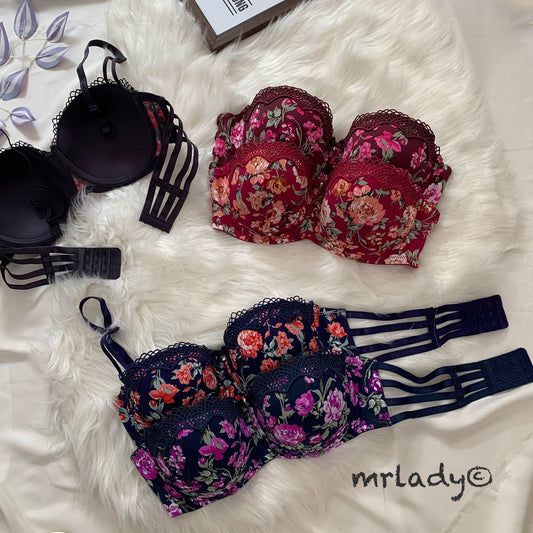 SPRING FLORAL THIN PAD SOFT BRA