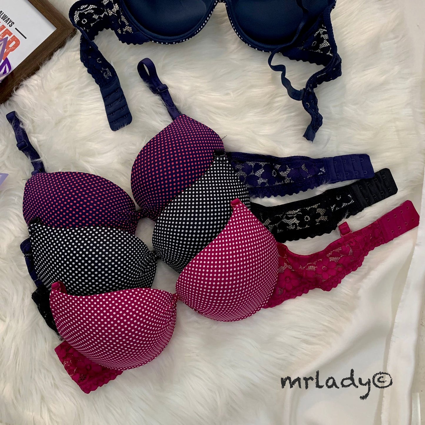 MINI DOTS PUSH UP BRA