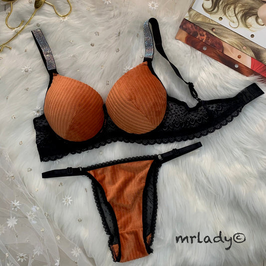 TURKISH COURDI THIN PAD BRA SET