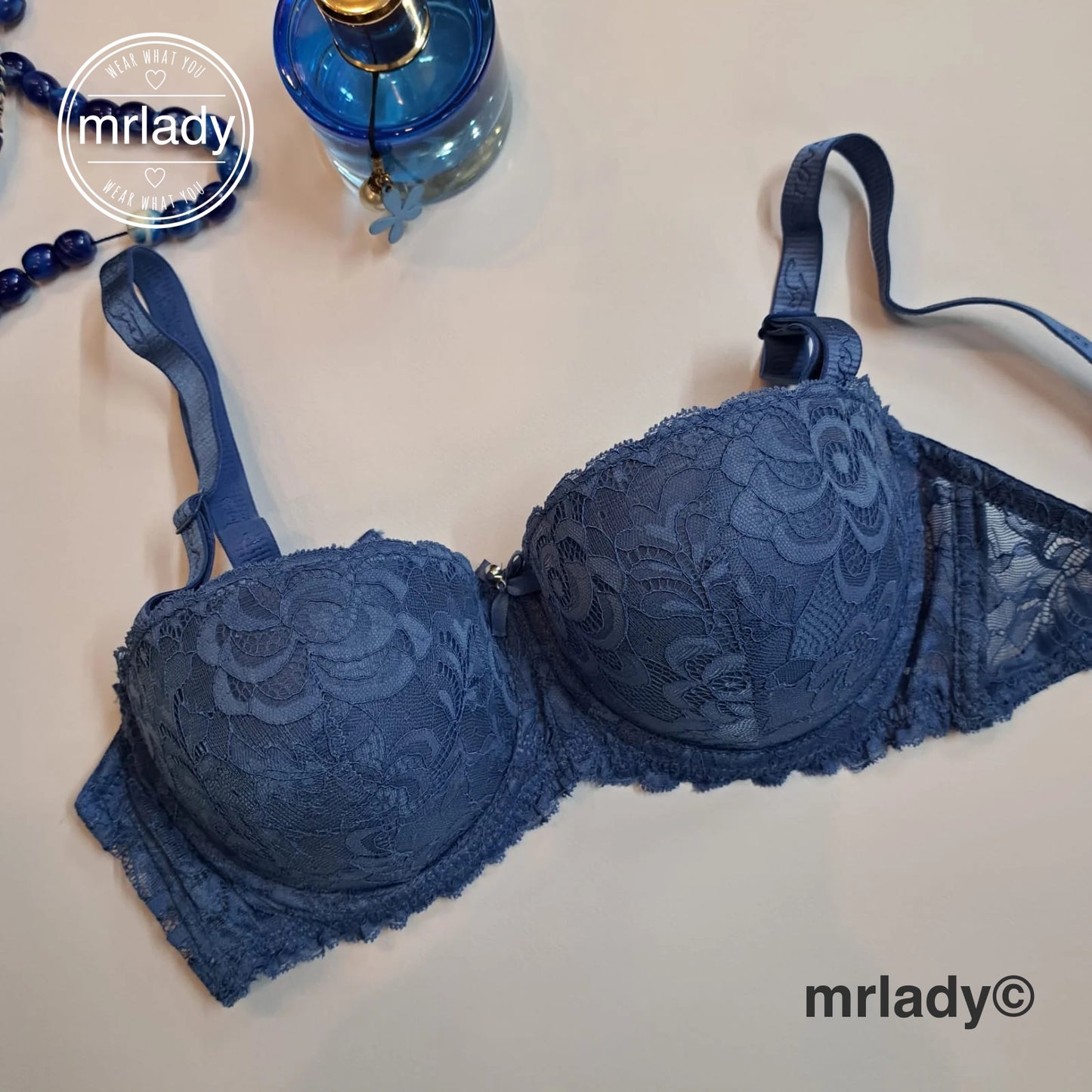 THIN CUP FRONT NET FANCY BRA