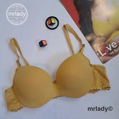 SOFT PAD HALF CUP BRA WITH WIRE