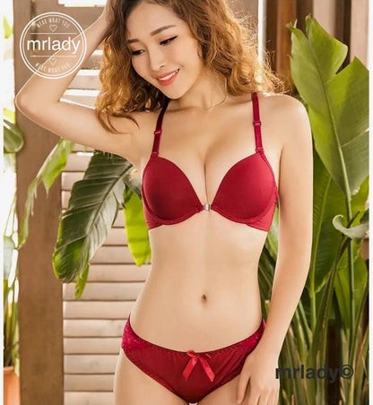 PREMIUM FRONT OPEN BUTTERFLY BACK BRA SET