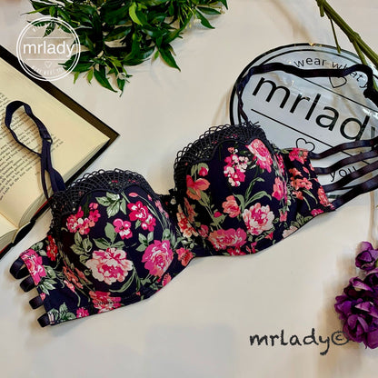 SPRING FLORAL THIN PAD SOFT BRA