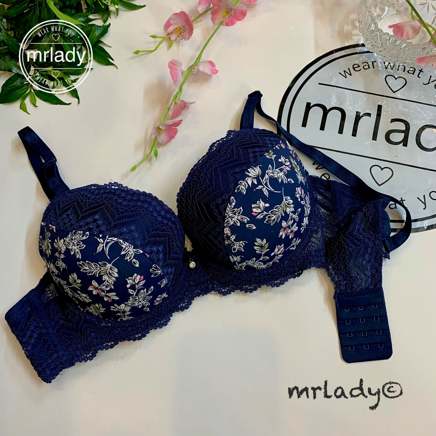 SPRING FLORAL PUSH UP BRA V3