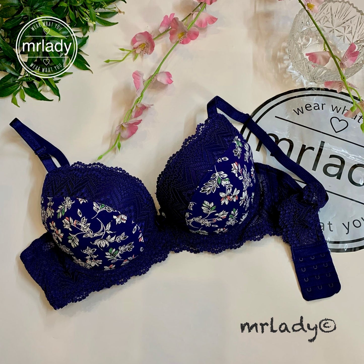 SPRING FLORAL PUSH UP BRA V3