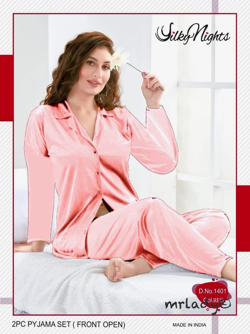 FRONT OPEN PYJAMA SET (2 PCS)