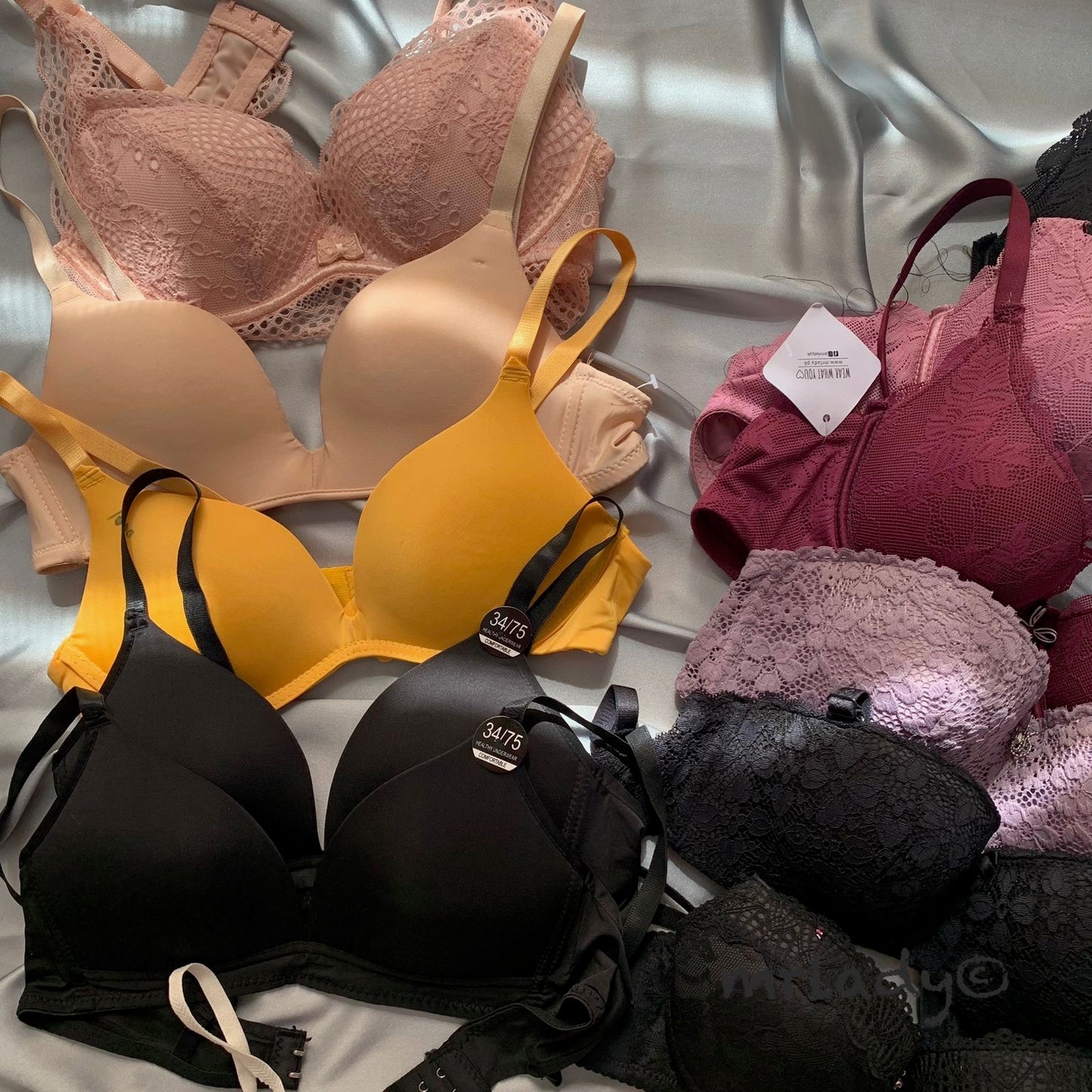 SIZE 34 LEFT OVER PADDED BRAS (RANDOM PICK)