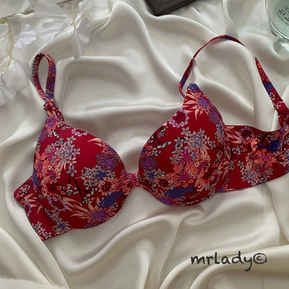 SPRING FLORAL LIGHT PUSH UP BRA