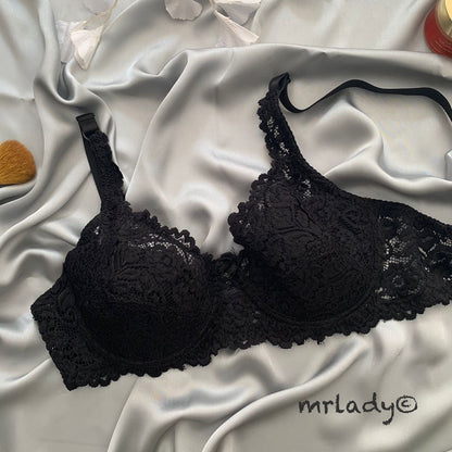 SOFT LACE LINING BRA WITH WIRE