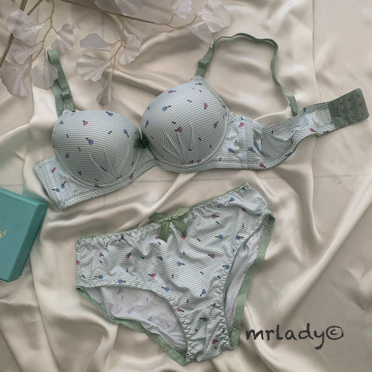 TULIP PRINTED BRA SET