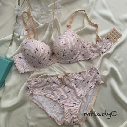 GIRLS PRINTED BRA SET