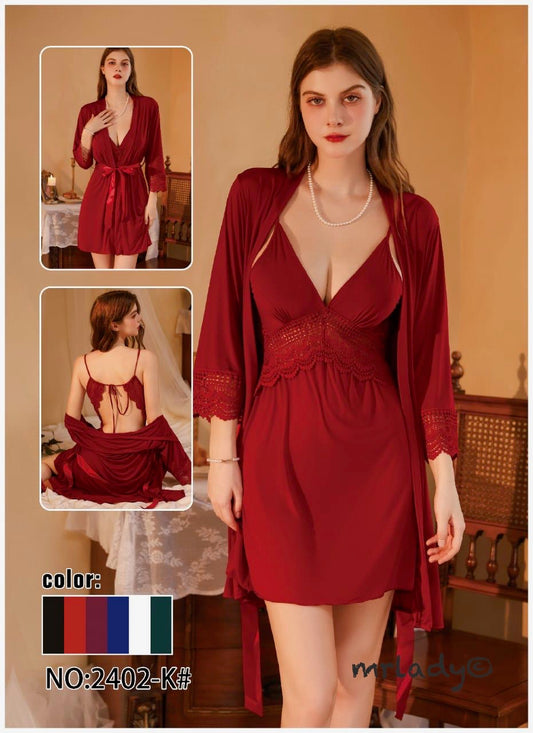 FINEST SILK 3 PCS NIGHTY