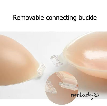 SILICON BRA WITH REMOVABLE CONNECTING BUCKLE