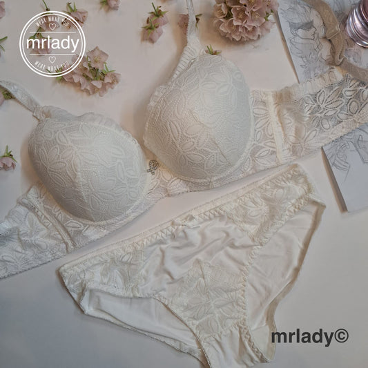 PREMIUM FLORAL THIN PAD BRA SET