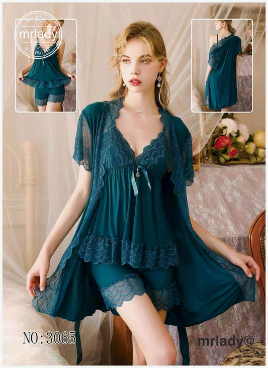 PREMIUM SILK 3 PCS NIGHTY