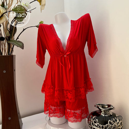 HIGH END SILKY SOFT NIGHTY WITH SHORTS