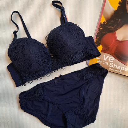 PREMIUM FANCY LACE BRA SET