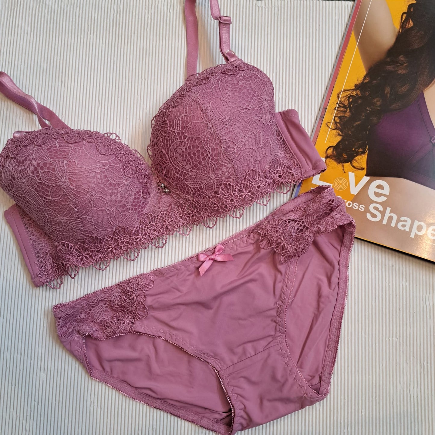 PREMIUM FANCY LACE BRA SET