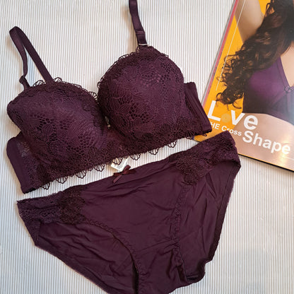 PREMIUM FANCY LACE BRA SET