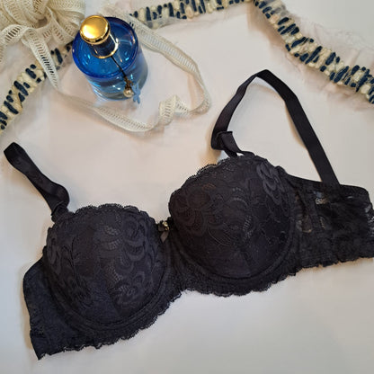 THIN CUP FRONT NET FANCY BRA