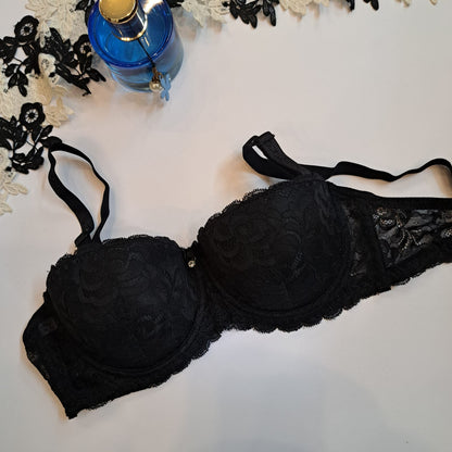 THIN CUP FRONT NET FANCY BRA