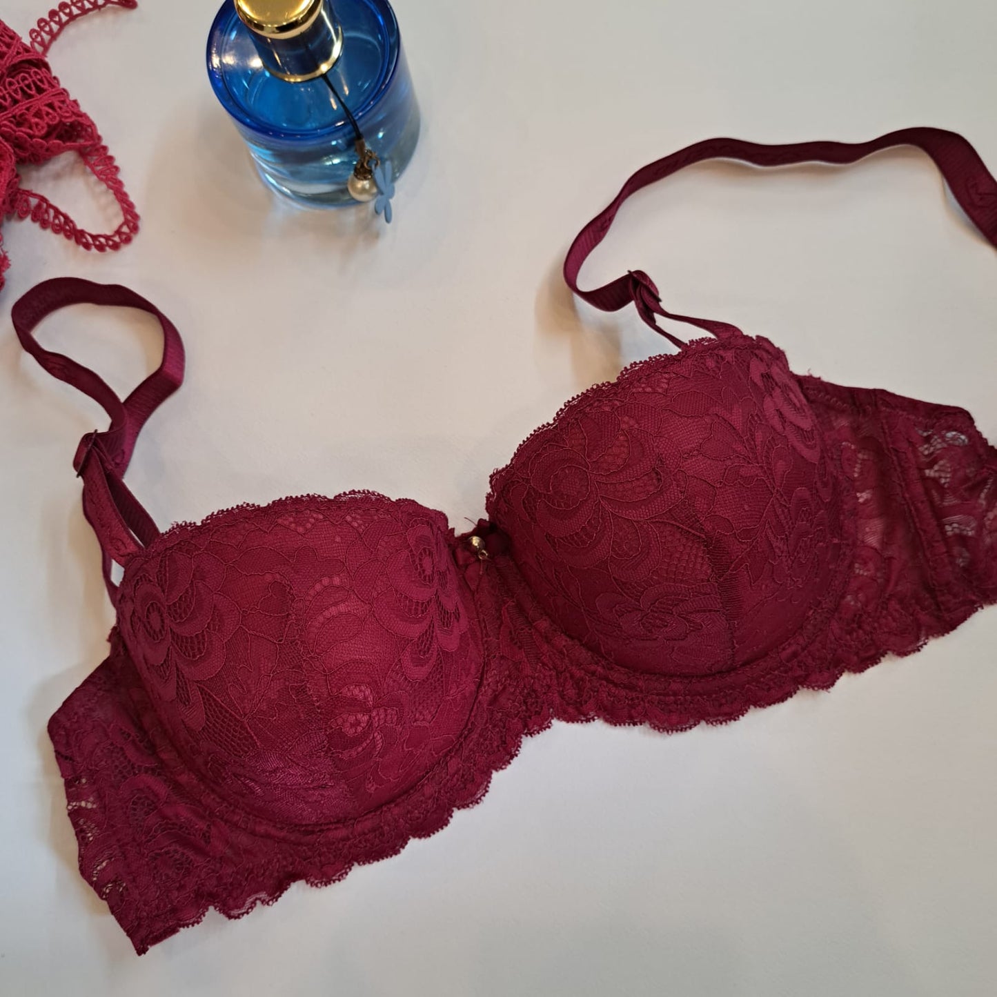 THIN CUP FRONT NET FANCY BRA