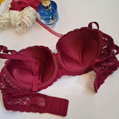 THIN CUP FRONT NET FANCY BRA