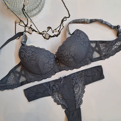 PREMIUM VICTORIA SECRET THIN PAD FANCY BRA SET