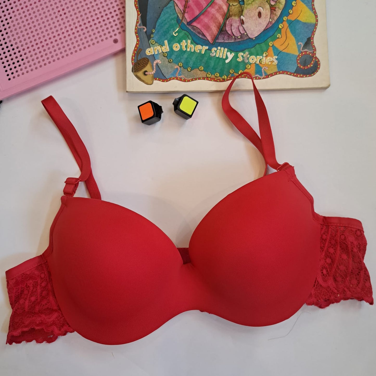 SOFT PAD HALF CUP BRA WITH WIRE