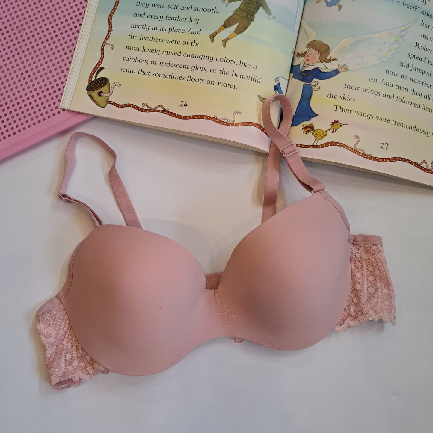 SOFT PAD HALF CUP BRA WITH WIRE