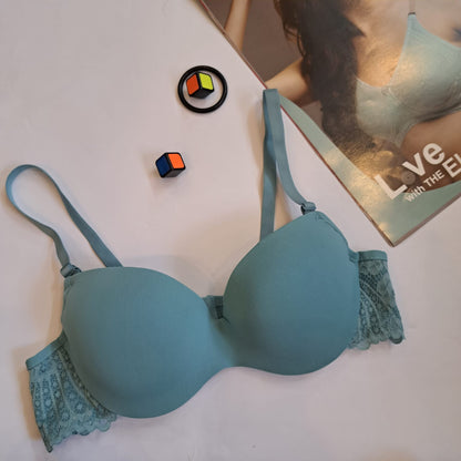 SOFT PAD HALF CUP BRA WITH WIRE