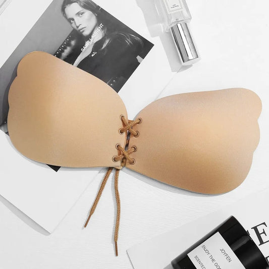 SILICON LACED STYLE BRA