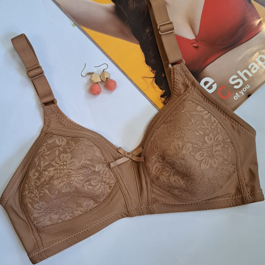 Plain Ladies Pure Silk Padded Bra, Golden, Size: 32B at Rs 50